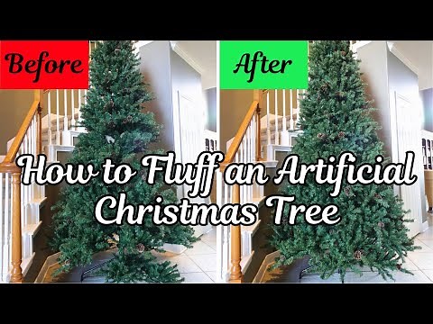 How to Fluff an Artificial Christmas Tree into the Correct Shape