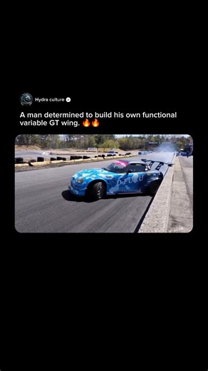 A man determined to build his own functional variable GT wing. 🔥🔥 #gtcar #carguy