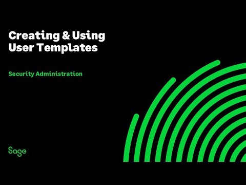 Sage CRM: Creating and Using User Templates