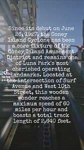 🌙✨Luna Park in Coney Island is excited to announce the reopening of the world-famous Coney Island Cyclone roller coaster. Following a brief closure for maintenance, this beloved American treasure is ready to once again deliver heart-pounding thrills to visitors from around the globe. Since its debut on June 26, 1927, the Coney Island Cyclone has been a core fixture of the Coney Island Amusement District and remains one of Luna Park's most cherished operating landmarks. Located at the intersecti