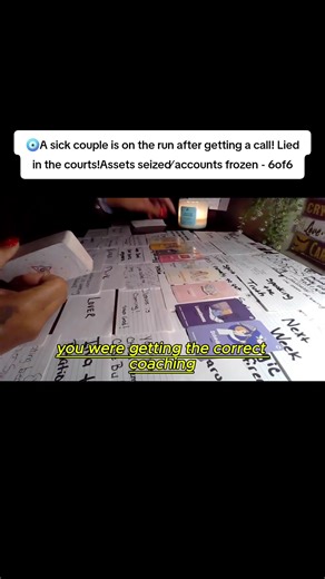 🧿A sick couple is on the run after getting a call! Lied in the courts!Assets seized⁄ accounts frozen - 6of6 #tarot #tarotreading #tarotreader #tarotcards #spirituality