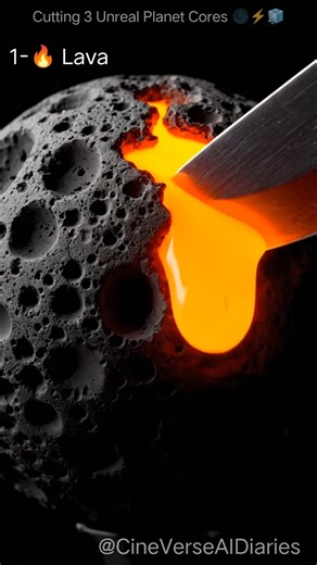ASMR | Cutting 3 unreal Planets #asmr #satisfying #ai #cinematic #oddlysatisfying #relaxing #shorts