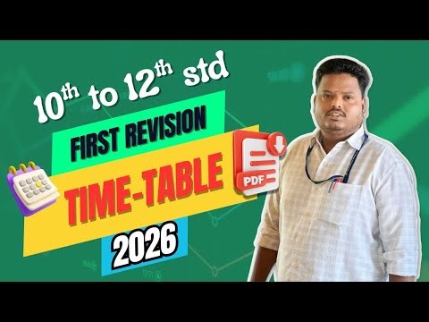 First Revision Time Table 2026 for Class 10, 11 & 12 - Plan Your Path to 100% Marks!