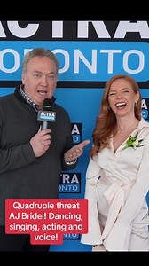 A great time chatting with the multi talented @AJ Bridel on the red carpet at the #ACTRAAwards! #actra #awards #actorslife #mylittlepony #mylittleponymakeyourmark