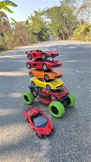 One Remote Control Moka Car & Six Remote Control Racing Car || 🚘