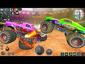 Monster Trucks Shooting Demolition Derby Racing - Armored Truck Crash Simulator - Android Gameplay.