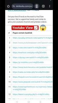 Youtube video backlink generator free #youtubeshorts #backlinks