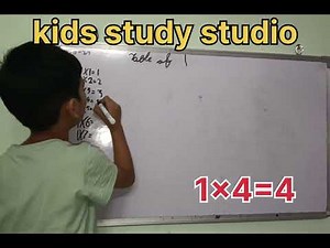 1 का टेबल | 1 Ka Table | One Times Table for Kids | Easy Maths Learning