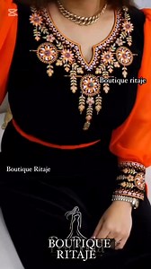 20K views · 200 reactions | #Model_ANIKA ♥️. Taille. :38-40-42-44-46-48 ✅. couleur : Noir -Rouge Brique - vert pistache - vert fonce #. Livraison 58 wilaya 0664304060☎️. #fypシ #foryouシ #model #oran #coftan #algerie | Boutique RiTaje محل ريتاج | Facebook