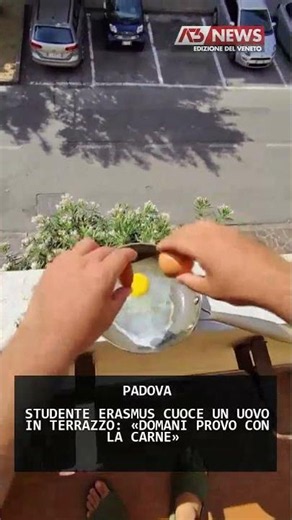 ERASMUS STUDENT COOKS AN EGG ON HIS BALCONY: "TOMORROW I'LL TRY WITH MEAT" | 06/30/2026