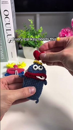 every car key needs this #crochet #keycover