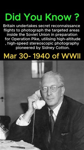 WWII 30 MAR 1940-Britain’s Secret Plan to Bomb the USSR | Operation Pike Revealed