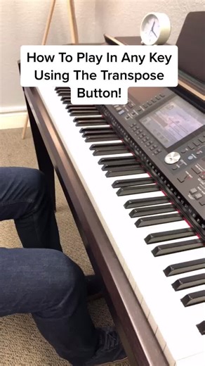 Play Piano in Any Key Using the Transpose Button!