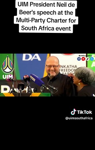 UIM President Neil de Beer's Speech - Multi-Party Charter for South Africa