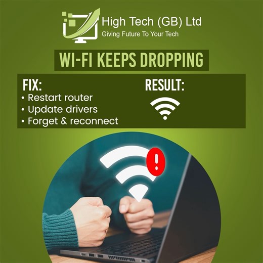 Your laptop needs a little discipline. Here are 5 everyday tech tantrums and the quick fixes That calms things down fast. Fix it fast before it's too late! | High Tech GB Ltd