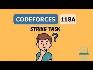 CodeForces Problem 118A Solution || String Task
