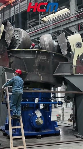 HCM vertical mill China manufacturer large vertical mill pre-installation inspection video #machine