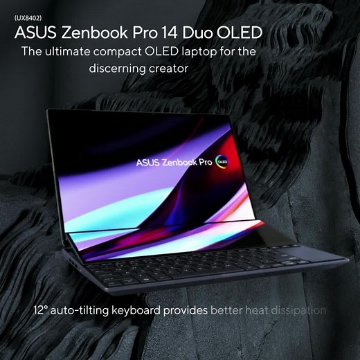 468 reactions · 91 shares | Discover the ASUS Zenbook Pro 14 Duo OLED - the ultimate compact OLED laptop for the discerning creator. | ASUS | Facebook