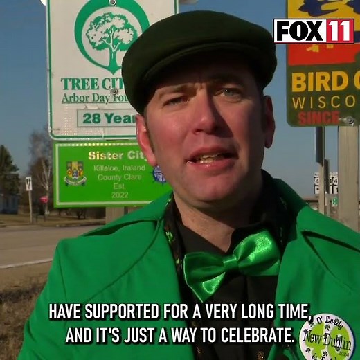 New London, Wisconsin, unveils Killaloe, Ireland sister city sign