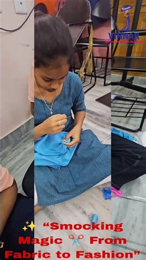 🎬 Title:Smocking Embroidery Tutorial 🔥 | Easy & Trending Fashion Technique