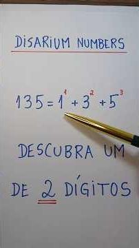 99,99999% nunca ouviram falar disso… Números Disarium!!!