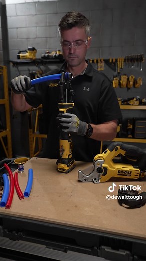 Effortless Plumbing Connections with DEWALT PEX Press Jaws