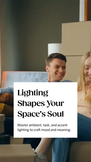 GRAVITY INTERNATIONAL - Lighting + Furniture on Instagram: "Lighting can do more than just brighten a room—it transforms the entire vibe. Here's how layering different types of lighting changes everything: • Ambient lighting sets the overall mood, creating warmth and comfort. • Task lighting focuses on function, perfect for work or reading. • Accent lighting highlights art, textures, and architectural features, adding depth and character. Combine these layers thoughtfully with warm or cool tones