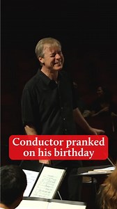 337K views · 15K reactions | Youth orchestra pranks their conductor on his birthday. 來 Bravo to National Youth Orchestra of the United States of America (NYO-USA), and their conductor David Robertson. | Classic FM | Facebook