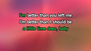 Karaoke Better Than You Left Me - Mickey Guyton - CDG, MP4, KFN - Karaoke Version