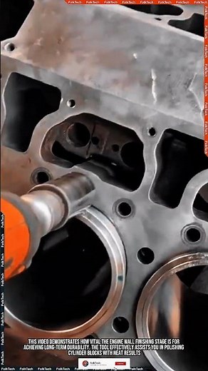 Engine Honing Tool: Polishing Cylinder Blocks Neat Smooth Precise #tool #tools #innovation