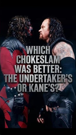 Kane vs The Undertaker 🤯 Who Had the Better Chokeslam? #kane #theundertaker