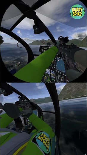 VTOL VR New Helicopter MOD AH-6 Firearm test