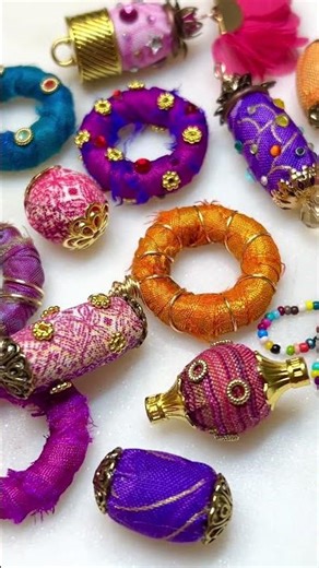 Make Fabric Beads! #handmadejewelry #diy