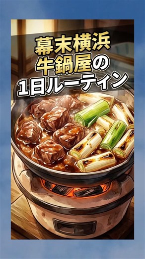 【穢れ?関係ねぇ!】江戸時代、幕末ににバズった牛鍋屋の1日ルーティン