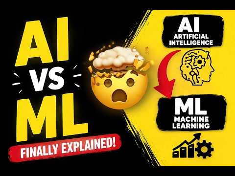 AI vs ML Simplified 🚀 | Stop Confusing Them!