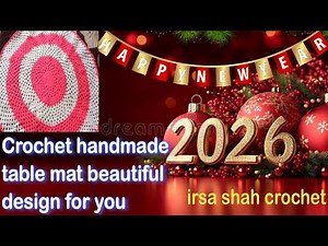 How to Make a Crochet Table Mat | Easy Step by Step | Tutorial for Beginners