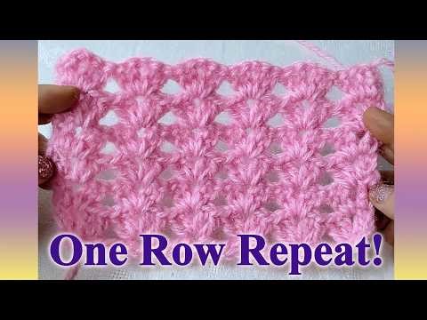 One Row Repeat! Chunky Lace Crochet Pattern – Perfect Airy Scarf, Vest or Cardigan ❤️ Shunky Style