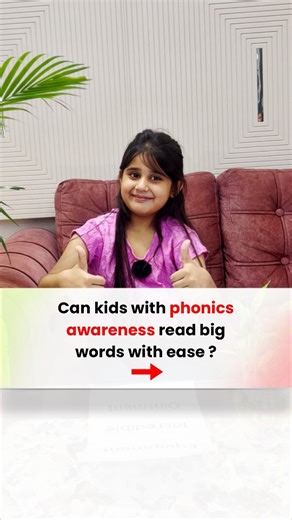 Best Online Phonics based English reading classes|kids 3-8 years | The answer is a big Yes :) Kids with phonics awareness can actually read any new and big words because they know the science of reading !... | Instagram