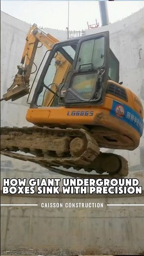 How the Caisson Method Safely Builds Deep Foundations#caissonmethod#foundationconstruction