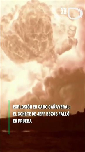 Un cohete de la empresa espacial de Jeff Bezos explotó durante una prueba de encendido estático prev