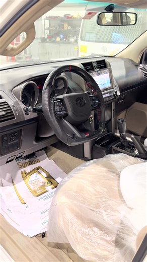 Toyota Prado upgrade 🔥 GR steering wheel 9-inch Android screen installation. Smart features, premium feel, perfect fit. Upgrade your Prado interior today. DM for price and installation in UAE. toyota prado upgrade prado gr steering wheel prado android screen 9 inch android screen prado prado interior upgrade toyota prado accessories uae prado infotainment system prado modification dubai car accessories uae android head unit prado prado custom interior prado multimedia upgrade uae car upgrade to