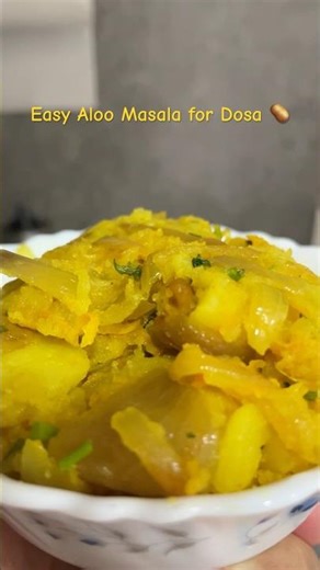 Aloo Masala for Dosa | Easy Potato Filling Recipe #shorts #rotishoty