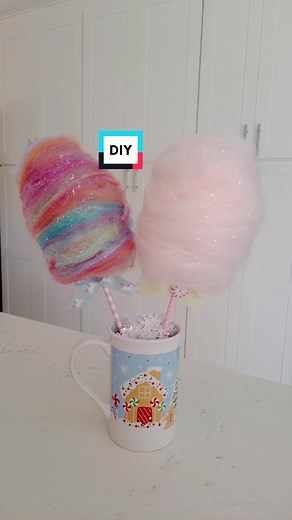 💗🍬🌈Fake Cotton Candy 🍬 Tutorial completo paso a paso en mi Canal de YouTube el link directo esta en mi perfil ☝️ 😉 #diy #crafts #decor