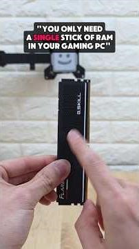 do you actually need 2 sticks of RAM in your PC?