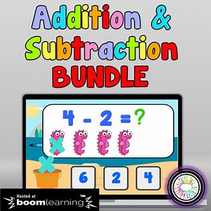 Addition and Subtraction Bundle BOOM CARDS ™
