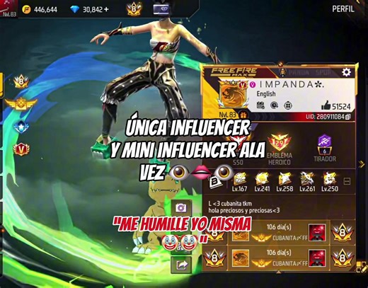 Verificada y mini influencer 😌#paratiiiiiiiiiiiiiiiiiiiiiiiiiiiiiii #foryoupage #panda #freefire #viral @Garena Free Fire NA