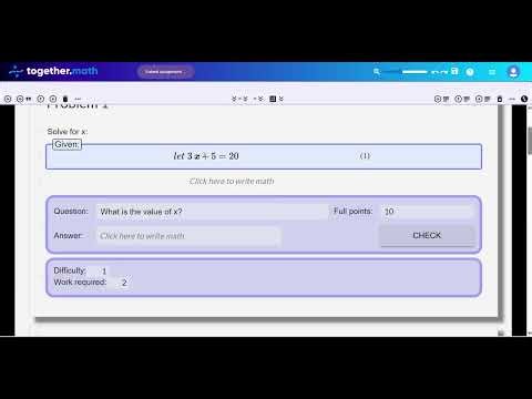 How to use together.math