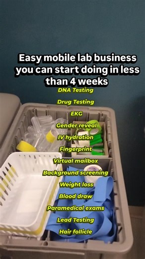 Here are the easy lab services you can do under one roof. ✅No medical experience needed ✅No over head ✅Work independently ✅Make your hours ✅Recession proof ✅Buy your freedom back ✅Make more than your hourly job ✅ Financial wealth 🤑 | Coach Eli
