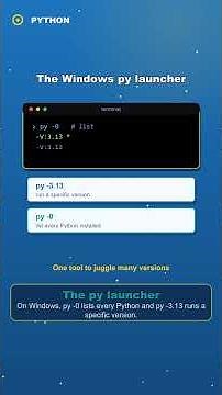 Installing Python & the py Launcher | Python in 2 Minutes