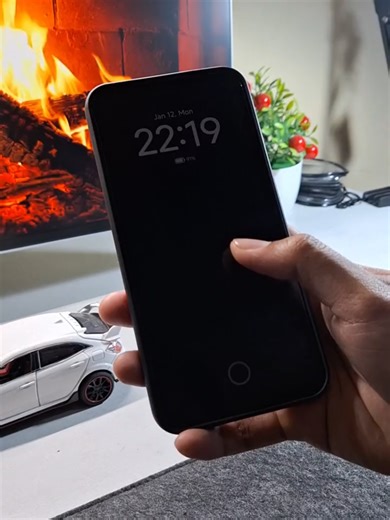 Liquid control center and status bar on Poco F7 Hos 3 #poco #pocof7 #liquidglass #hyperos